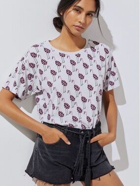 Anthropologie x Kendra Dandy Flamingo Print Tank